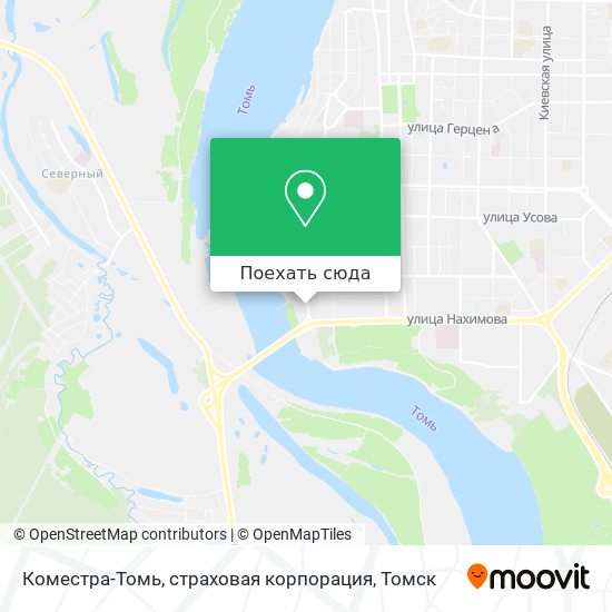 Карта Коместра-Томь, страховая корпорация