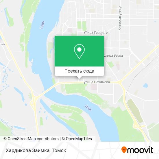 Карта Хардикова Заимка