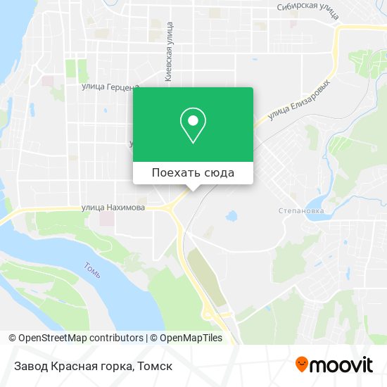 Карта Завод Красная горка