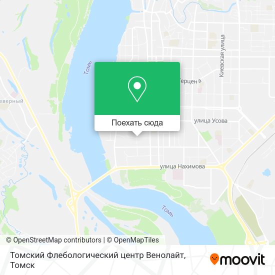 Карта Томский Флебологический центр Венолайт