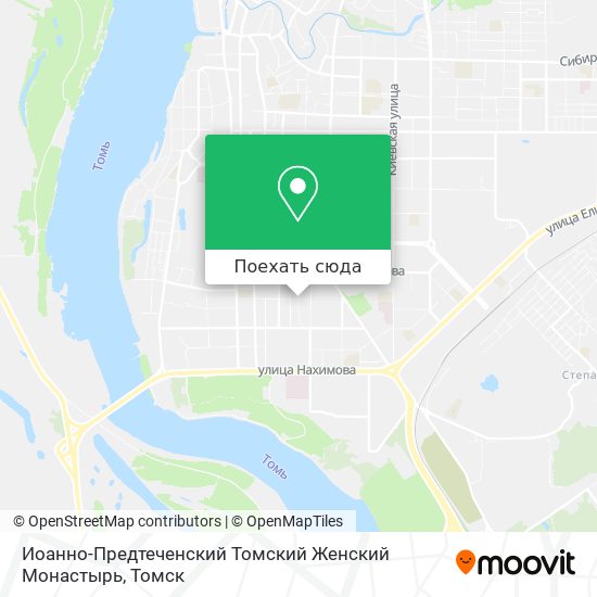 Карта Иоанно-Предтеченский Томский Женский Монастырь