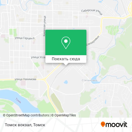 Карта Томск вокзал