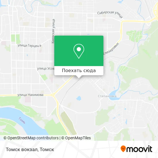 Карта Томск вокзал