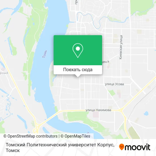 Карта Томский Политехнический университет Корпус