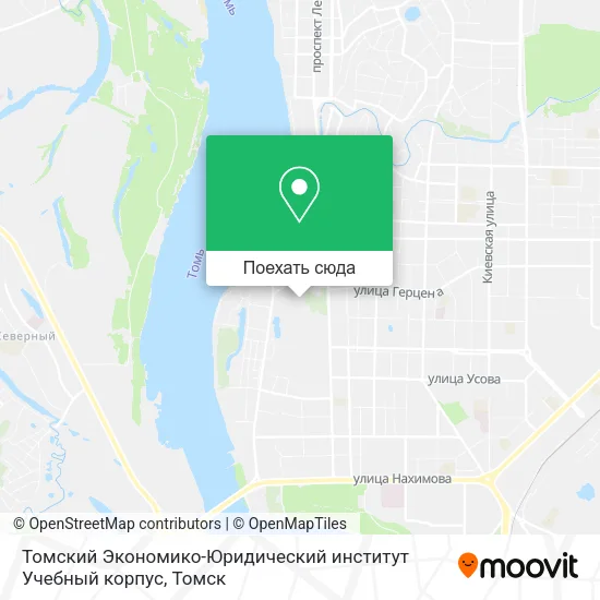 Карта Томский Экономико-Юридический институт Учебный корпус