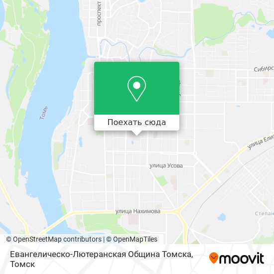 Карта Евангелическо-Лютеранская Община Томска