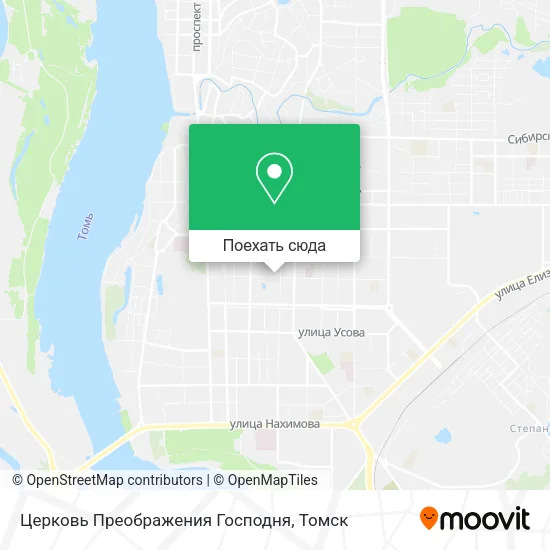 Карта Церковь Преображения Господня