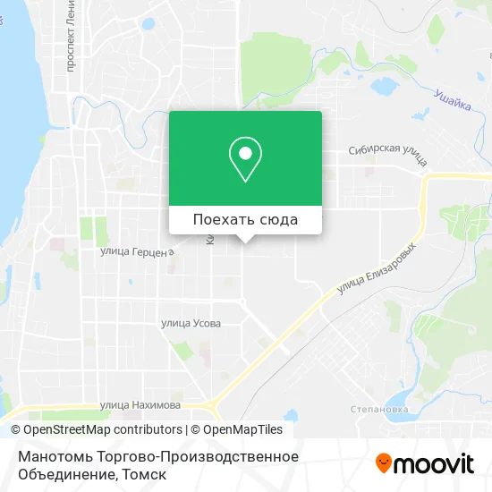 Карта Манотомь Торгово-Производственное Объединение
