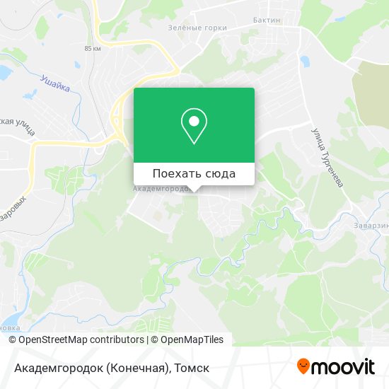 Карта Академгородок (Конечная)
