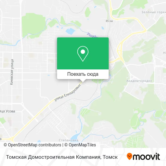 Карта Томская Домостроительная Компания
