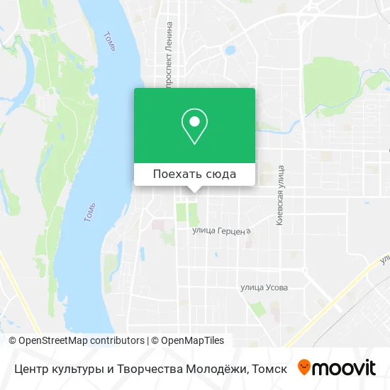 Карта Центр культуры и Творчества Молодёжи
