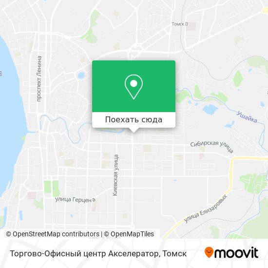Карта Торгово-Офисный центр Акселератор