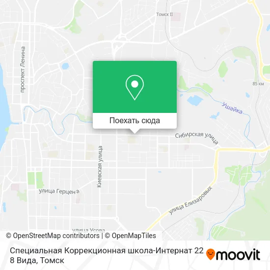 Карта Специальная Коррекционная школа-Интернат 22 8 Вида
