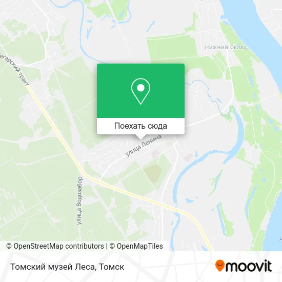 Карта Томский музей Леса
