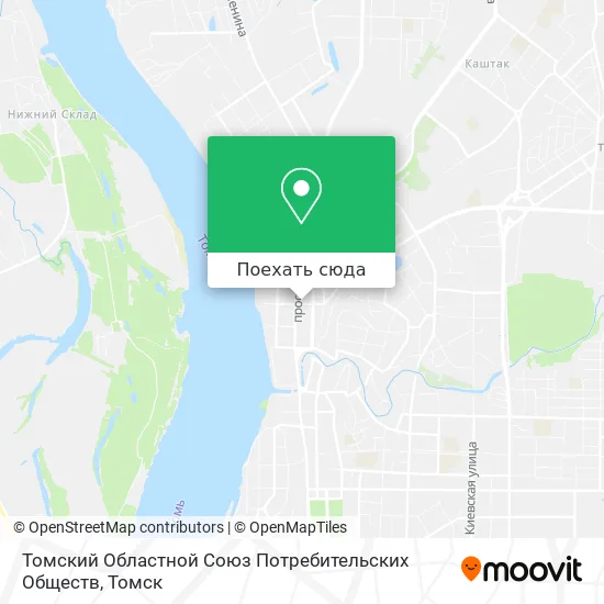 Карта Томский Областной Союз Потребительских Обществ