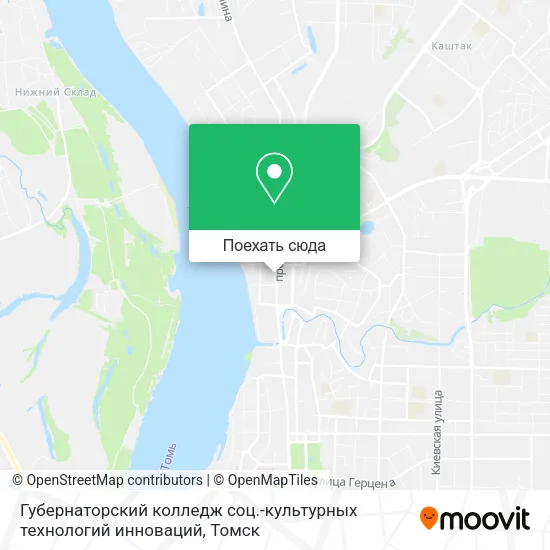 Карта Губернаторский колледж соц.-культурных технологий инноваций