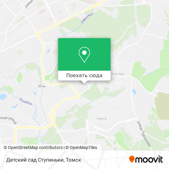 Карта Детский сад Ступеньки