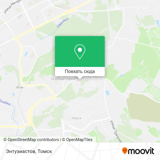Карта Энтузиастов