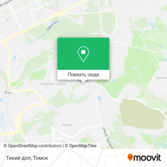 Карта Тихий дол