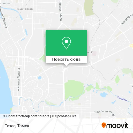 Карта Техас