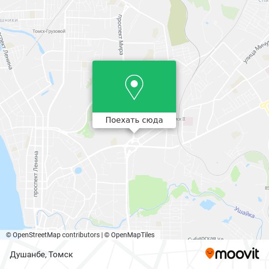 Карта Душанбе