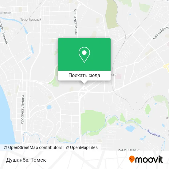 Карта Душанбе