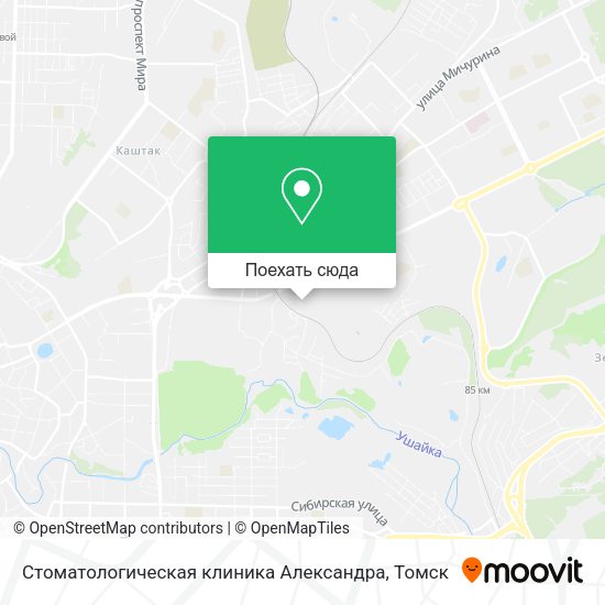 Карта Стоматологическая клиника Александра