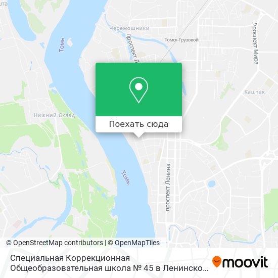 Карта Специальная Коррекционная Общеобразовательная школа № 45 в Ленинском Районе