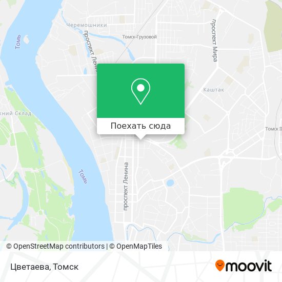 Карта Цветаева