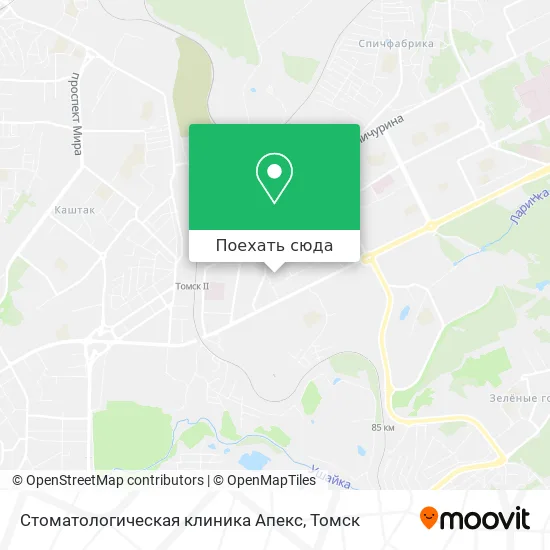 Карта Стоматологическая клиника Апекс