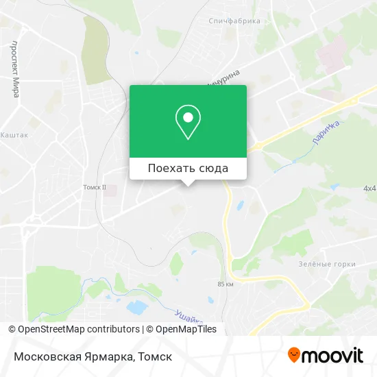 Карта Московская Ярмарка