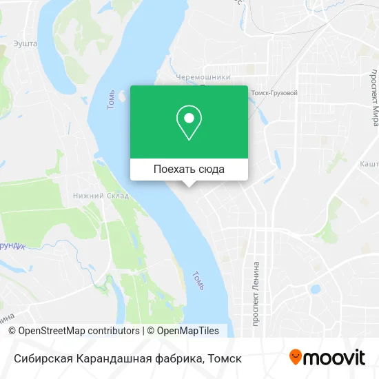 Карта Сибирская Карандашная фабрика