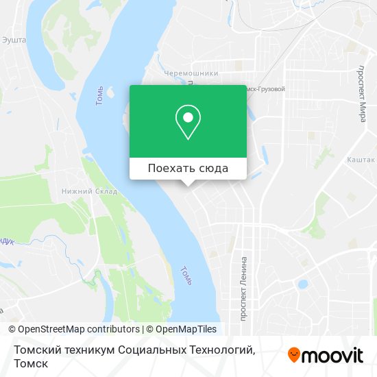 Карта Томский техникум Социальных Технологий