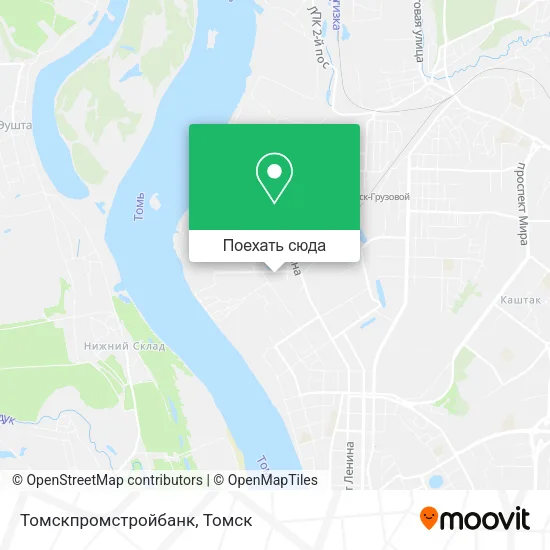 Карта Томскпромстройбанк