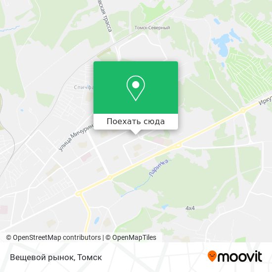Карта Вещевой рынок