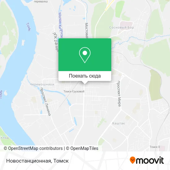 Карта Новостанционная