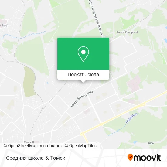 Карта Средняя школа 5