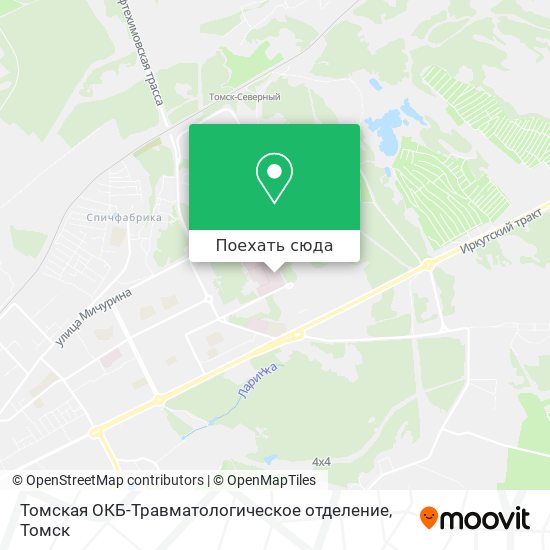 Карта Томская ОКБ-Травматологическое отделение