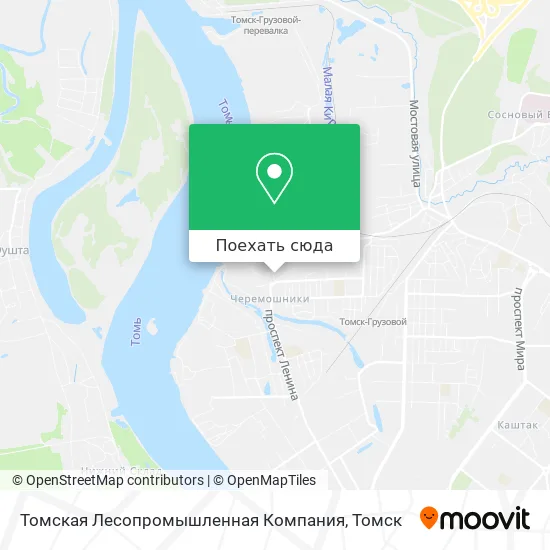 Карта Томская Лесопромышленная Компания