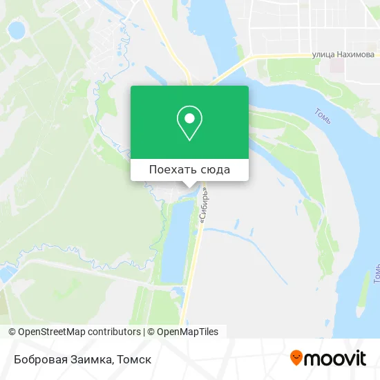 Карта Бобровая Заимка