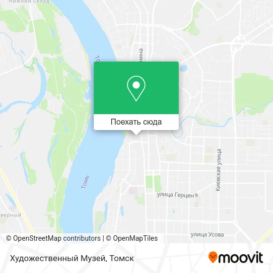 Карта Художественный Музей