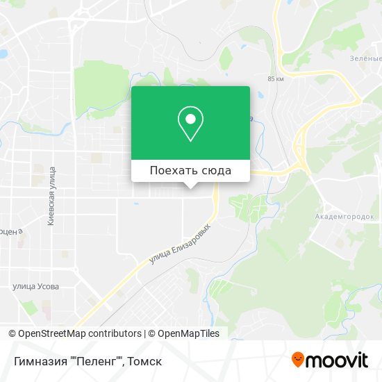 Карта Гимназия ""Пеленг""