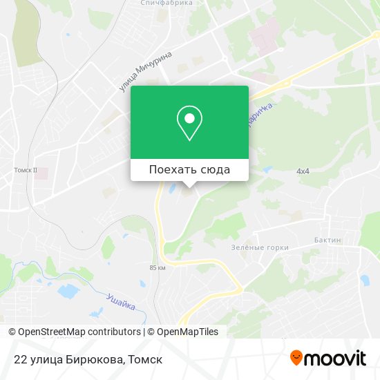 Карта 22 улица Бирюкова