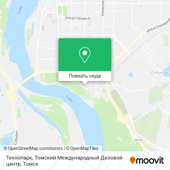 Карта Технопарк, Томский Международный Деловой центр