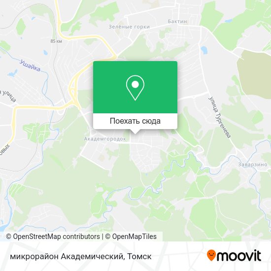 Карта микрорайон Академический
