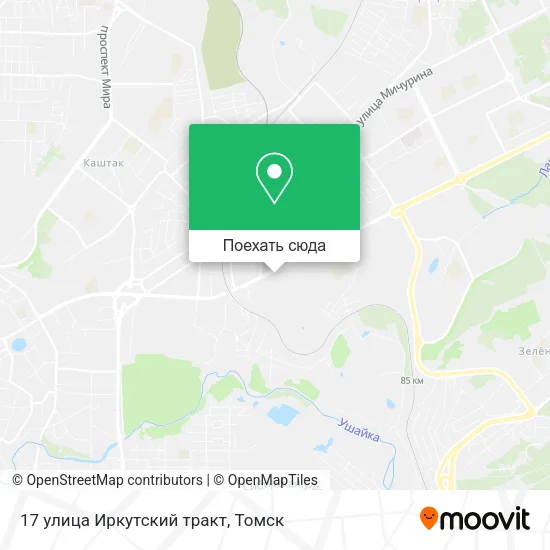 Карта 17 улица Иркутский тракт