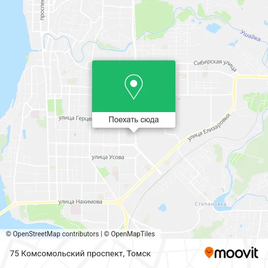 Карта 75 Комсомольский проспект