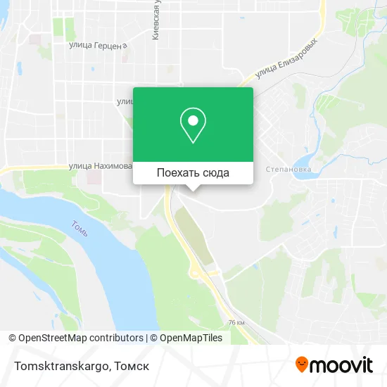 Карта Tomsktranskargo