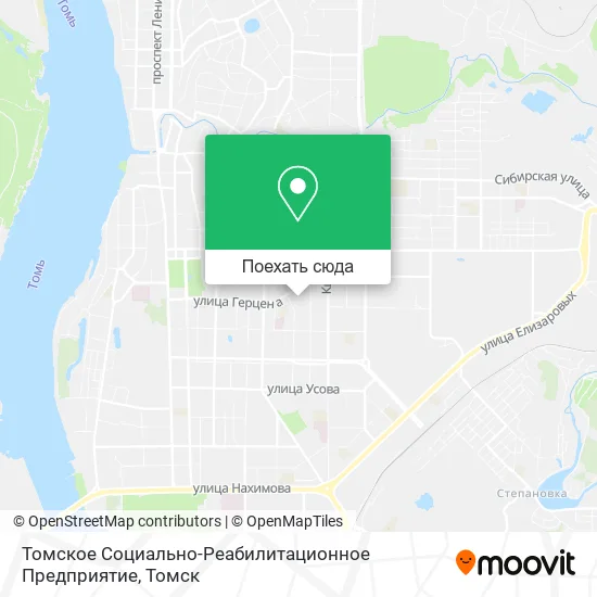 Карта Томское Социально-Реабилитационное Предприятие