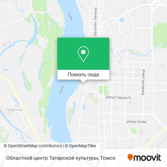 Карта Областной центр Татарской культуры